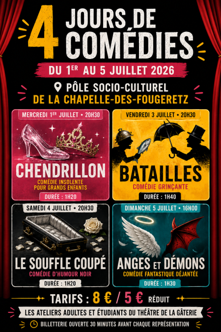 Affiches 4 comédies
